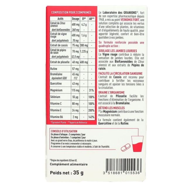 Granions Veinomix Fort Cpr 30