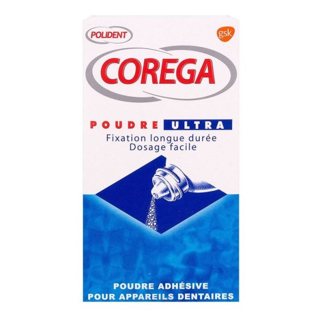 Corega Ultra Poudre 40Ml Bleu