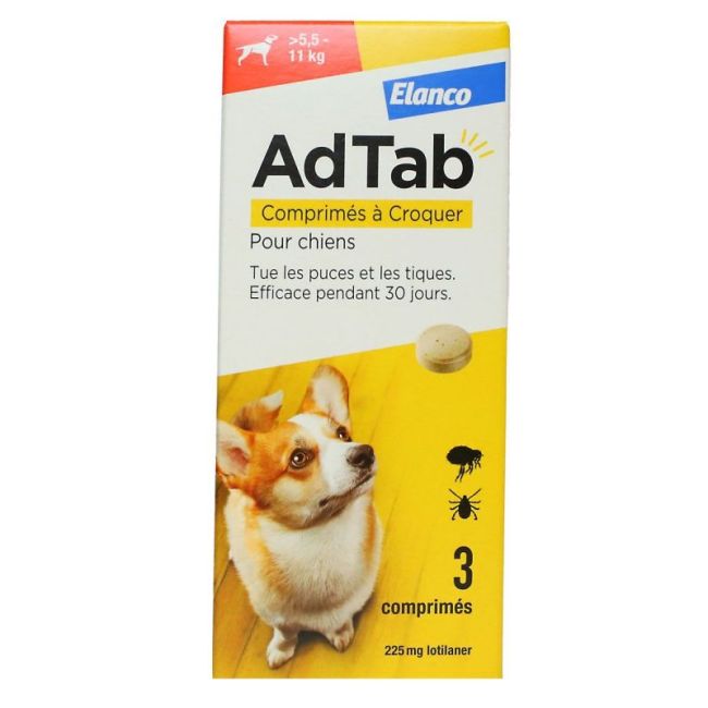 Adtab 225Mg 5.5-11Kg Chien Cpr 3