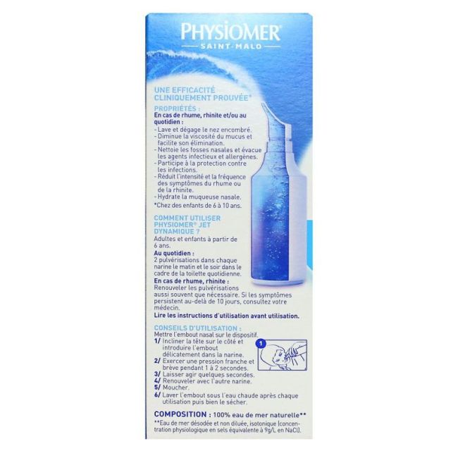 Physiomer Jet Dynamique Bleu 135Ml