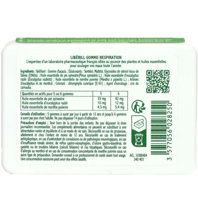 Liberill Enrouement Gommes Bt 50G