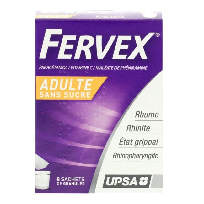 Fervex Adulte Sans Sucre Sac 8