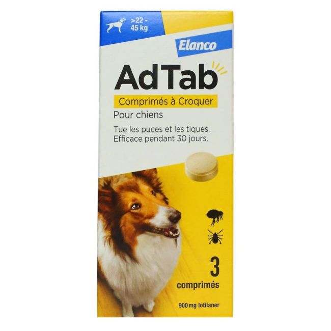 Adtab 900Mg 22-45Kg Chien Cpr 3
