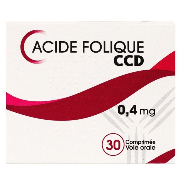 Acide Folique Ccd 0,4Mg Cp 30