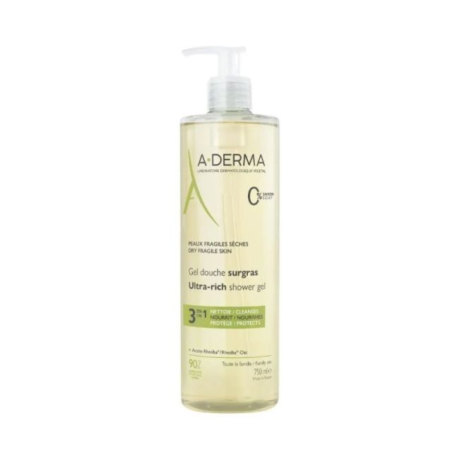 A-Derma Gel Douche Surgras 750Ml