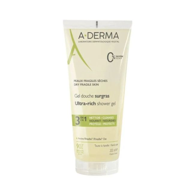 A-Derma Gel Douche Surgras 200Ml