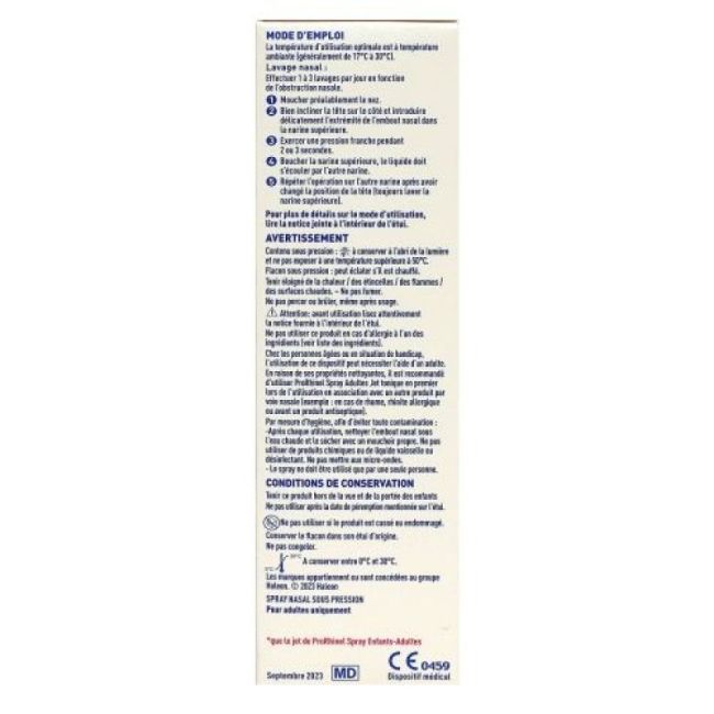 Prorhinel Spray Jet Tonique Adultes 100Ml