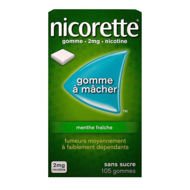 Nicorette 2Mg Ment Fraiche Gommes 105