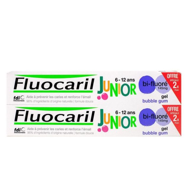 Fluocaril Junior 6-12 Bubble 2X75Ml