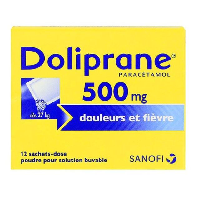 Doliprane 500Mg Sac 12