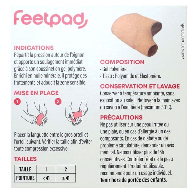 Feet Pad Hallus V Protect Oignons/Cors Tl