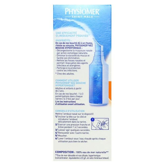 Physiomer Hypertonique Nez Bouche 135Ml