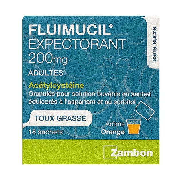 Fluimucil 200Mg Gl Buv Ad Sach/18