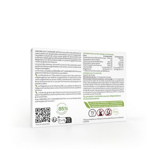 Arkorelax Cannabis Sativa Cpr 30