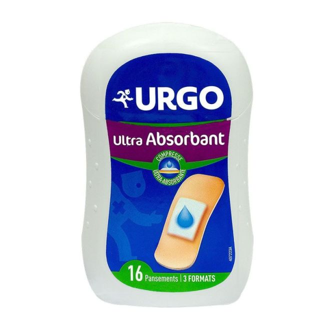 Urgo Pans Pred Ultra Absorbant Bt 16