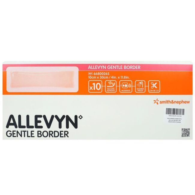 Allevyn Gent Bord Pans Hydroc 10X30Cm B/1