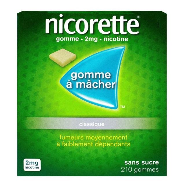 Nicorette 2Mg Classique Gommes 210