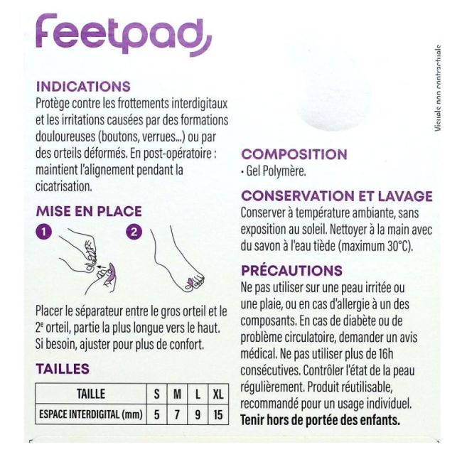 Separ Gel Demilune Feetpad Ts