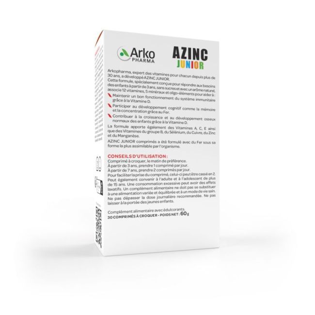 Azinc Vitalite Junior Frais Cpr 30