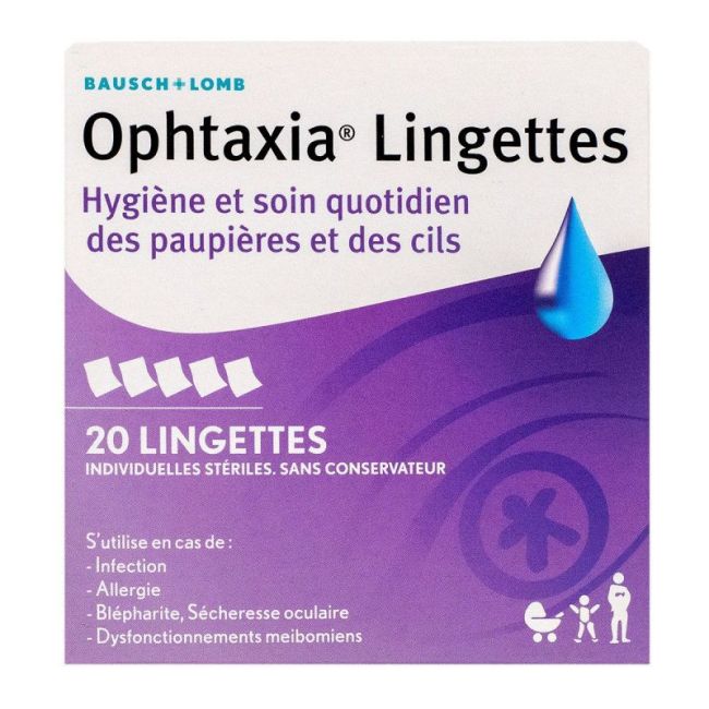 Ophtaxia Lingettes Sac 20
