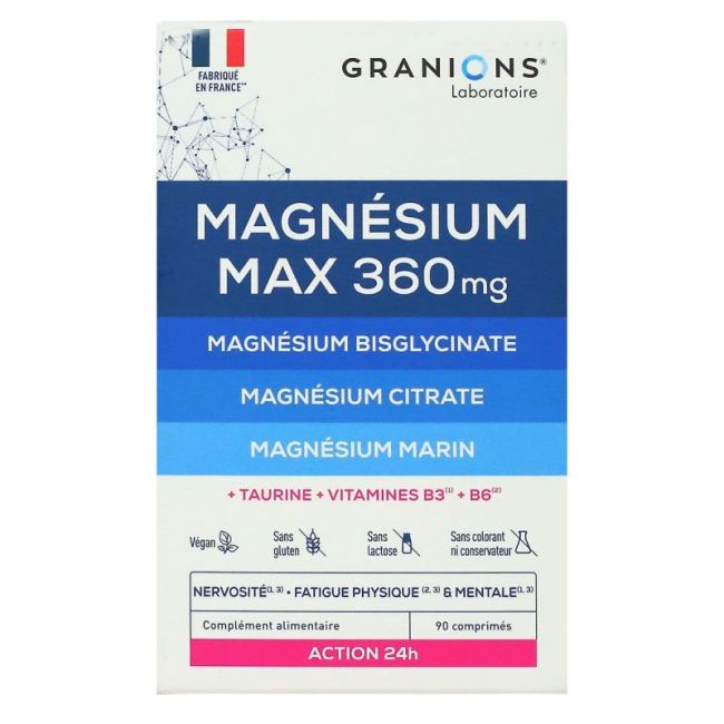 Granions Magnesium Max 360Mg Cpr90
