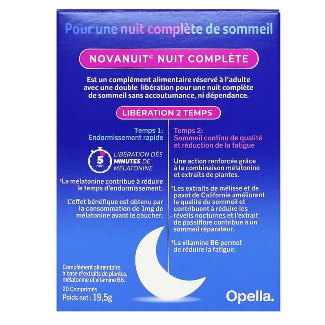 Novanuit Nuit Complete 1,9Mg Cpr 20