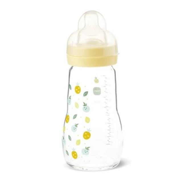 Mam Bib 260Ml Verre Blanc Tetine Debit 2