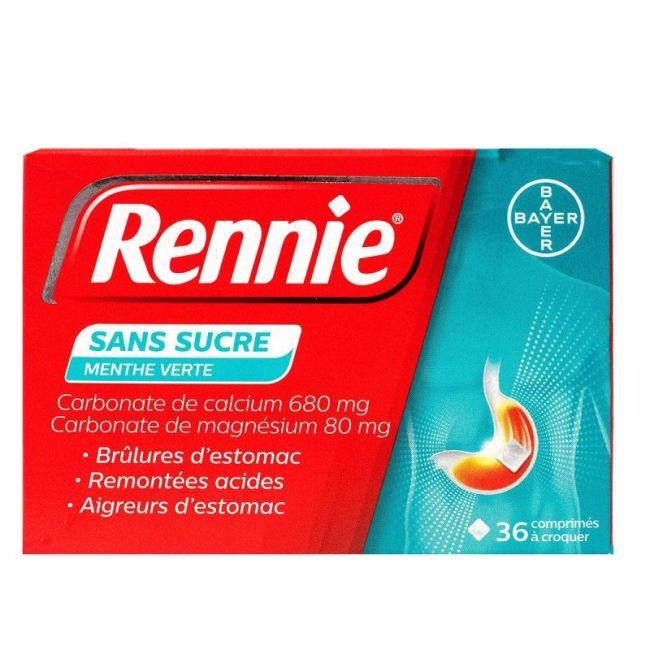 Rennie Sans Sucre Cp 36