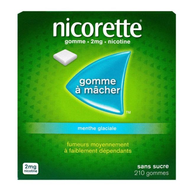 Nicorette 2Mg Ment Glaciale Gommes 210