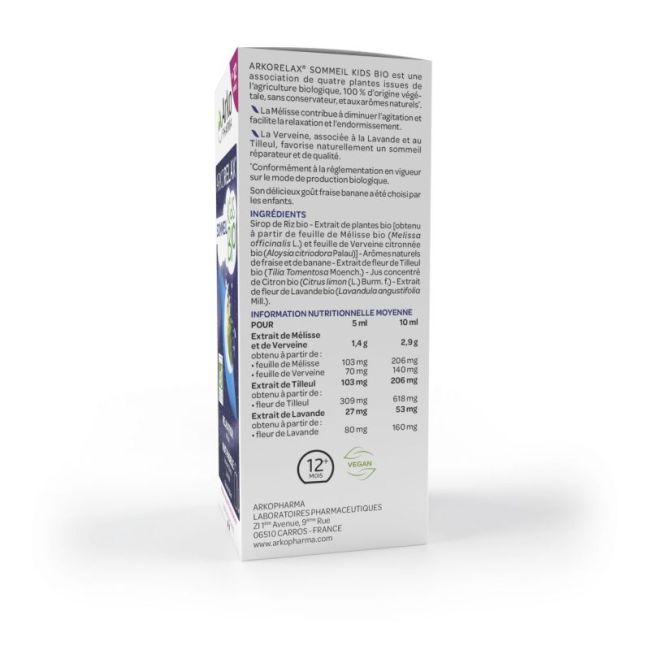 Arkorelax Sommeil Kids Bio Sp100Ml