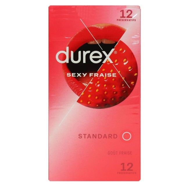 Durex Sexy Fraise X12