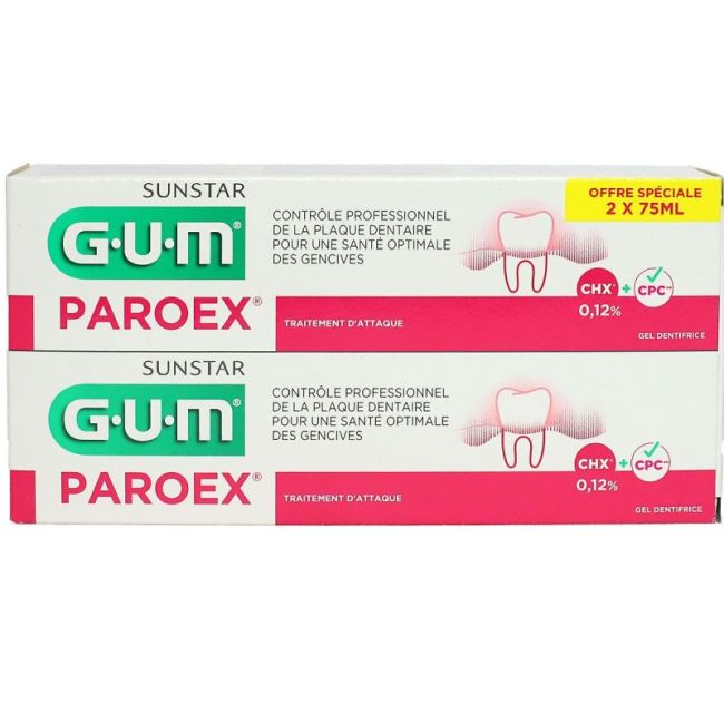 Paroex Dent Antiplaque Tub 75Mlx2